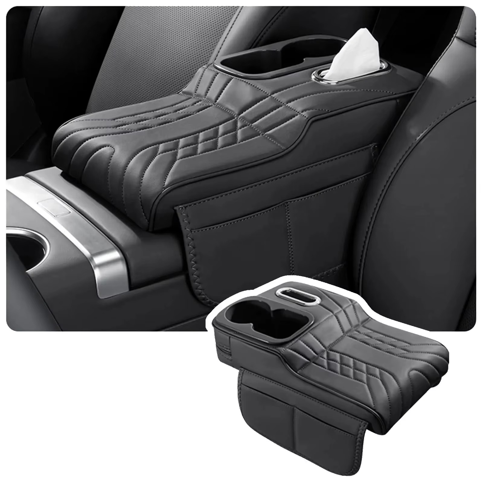 Tech Car Accessories - Almofada elevatória para apoio de braço