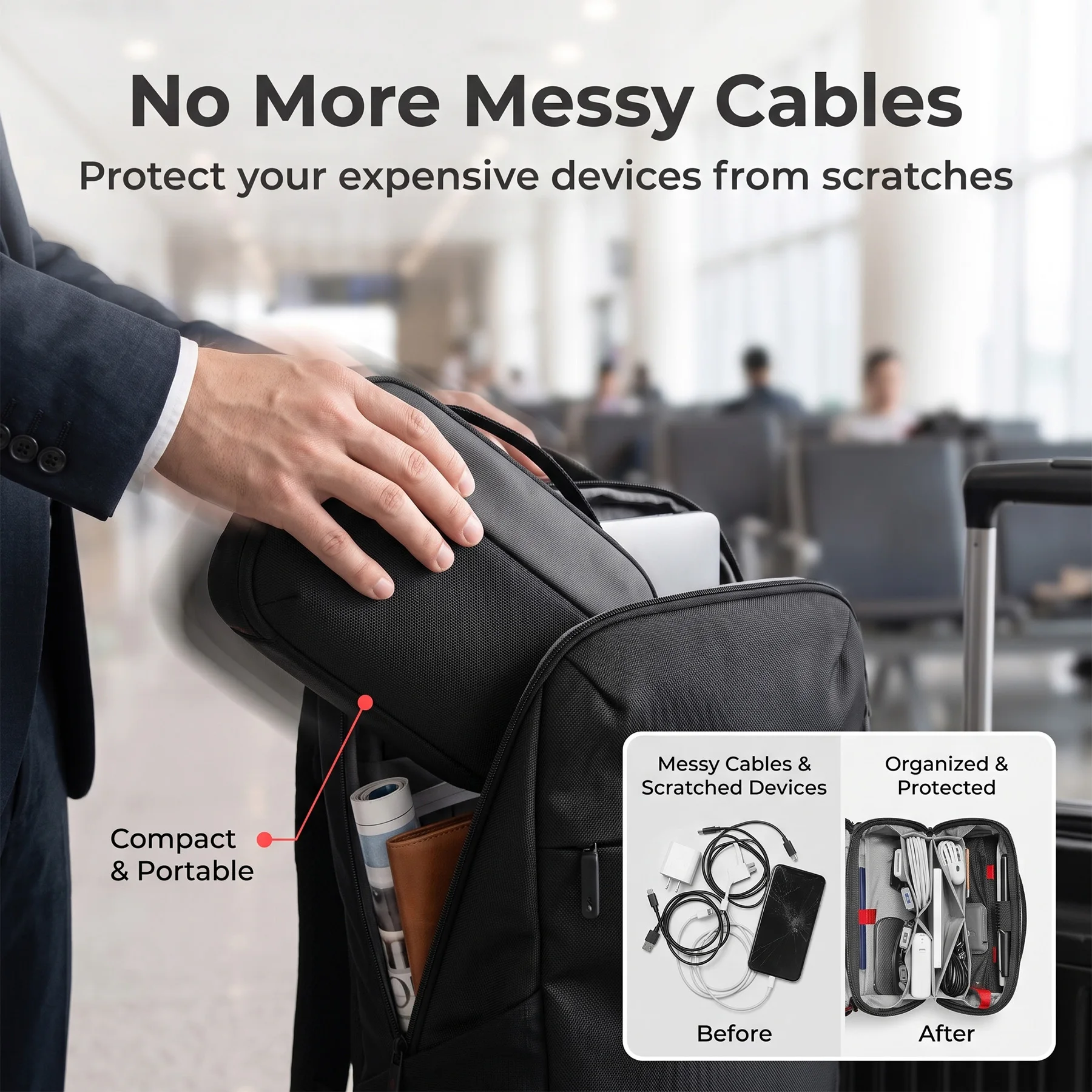 Bolsa Organizadora de Tecnolog - Tech Accessories Travel Organizer Pouch avaliação e preço
