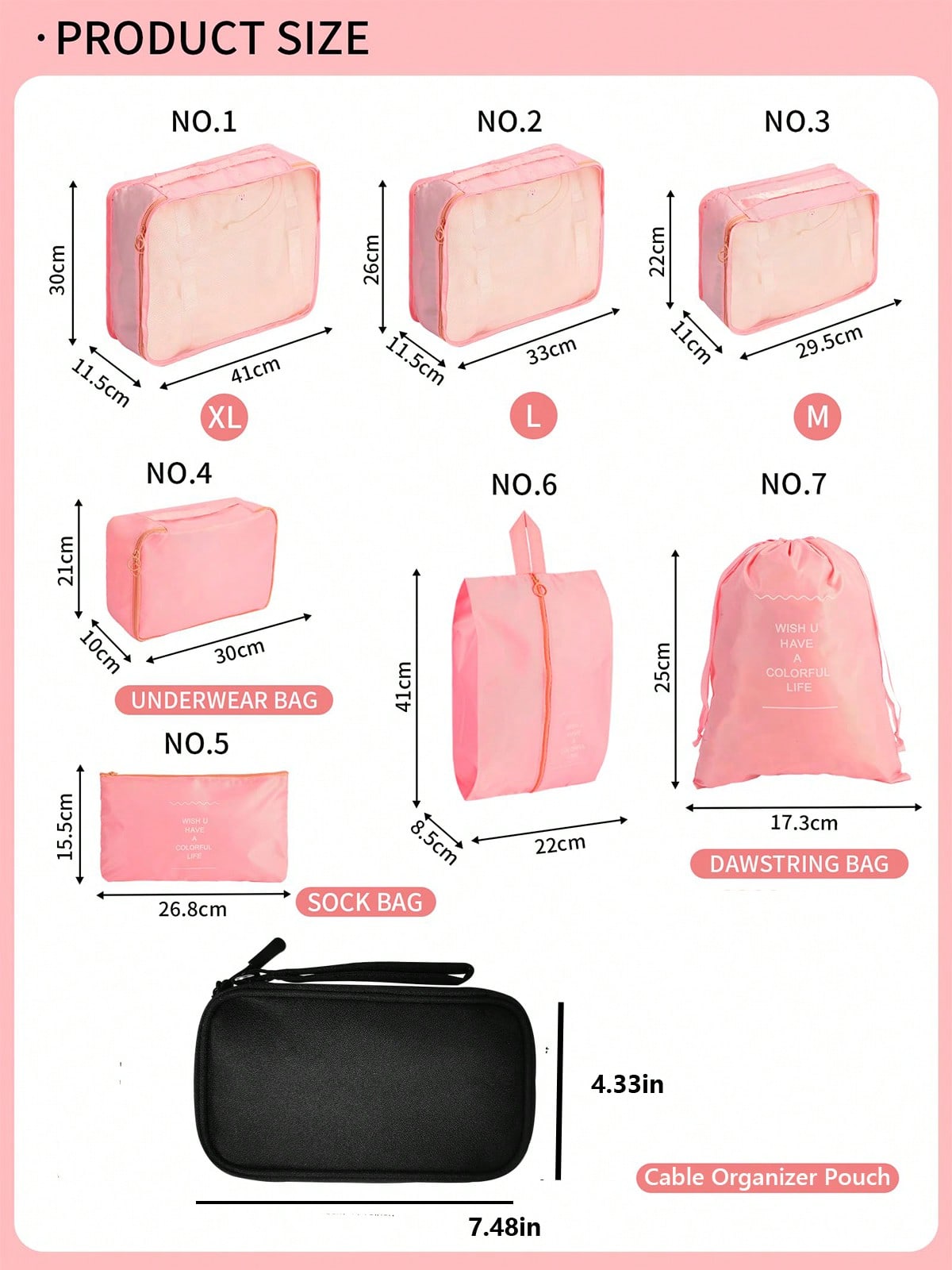 Conjunto de organizadores de c - Tech Accessories Case avaliação e preço